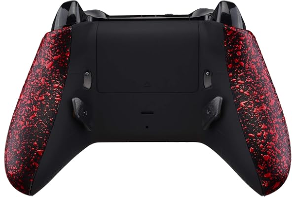 eXtremeRate Lofty Remap Kit avec Trigger Stop pour Xbox One S/X Manette, Coque Arrière avec Boutons Redessinés pour Xbox One S/X Manette (Modèle 1708)-Rouge Texturé