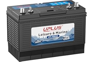 UPLUS NEW TECHNOLOGY BATTERY UPLUS Group 31 Leisure Battery replace for 100AH 99AH 90AH 700A CCA 12V for Marine/Caravan, Trolling Motor, Solar, RV, Motorhome,Maintenance Free Starting Batteries with Dual Terminals UPL-90PRO