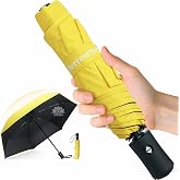 Herreicher Paraguas Plegable Autom&aacute;tico Ultraligero 313g UPF50+ - Mini Compacto para Viaje, 98cm, 6 Varillas, Protecci&oacute;n Sola