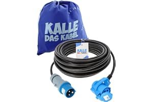 Kalle H07RN-F 3-polig CEE campingförlängningskabel (25 m, 230 V, 16 A, 2,5 mm²)