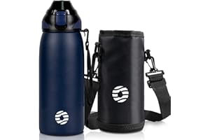Fjbottle Borraccia Termica acciaio inox 1L, 800ml, 600ml, 400ml Bottiglia Termica per bambini Senza Perdite - Senza BPA Borracce palestra per Scuola, Sport, Yoga, Palestra