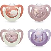NUK First Choice Day &amp; Night Baby Pacifier | 6-18 Months | Glow in the Dark Orthodontic Pacifiers | Soothes 99% of Babies** |