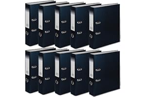 OFFICE CENTRE 10 x A4 75mm Strong Premium Business Lever Arch Files Folders Metal Binder Bar Ring Document