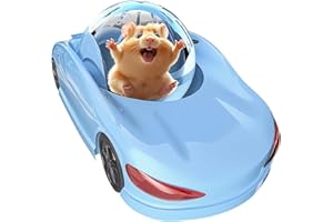 SHIRYLZEE Hamster Running Ball, Interactive Hamsters Fitness Rolling Ball, Hamster Sport Wheel Running Ball, Car Rolling Toy for Hamsters Gerbils Mice (Blue)