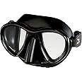 IST M-88 BLUETECH Twin Lens Scuba Diving Snorkeling Mask (Black Silicone/Black)
