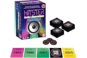 Hitster Battle of the Generations – musikaliskt festbrädspel med 420+ låtar genom åren, 3 epoker från vinyl till kassett till