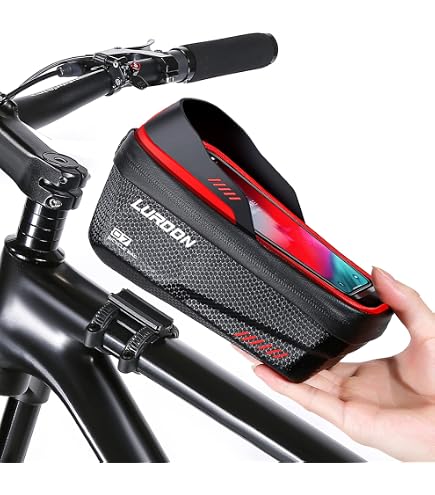 GADISTA Support Téléphone Vélo 360° + Boîte à Gants Intégrée – Sacoche Vélo Amovible Étanchéité