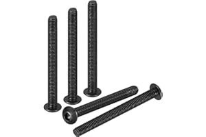 DTGN M3-0.5x30mm Button Head Socket Cap Screws - 50Pack - Good for Road Bicycle, Mountain Bike, Auto, Motorcycle - Carbon Steel Black Oxide - Hex Socket Drive Fasteners