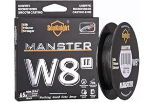 Seaknight W8 II 8 Strands Braided Lines 150M/300M/500M Smooth PE Braid Multifilament Carp Fishing Lines Saltwater for Sea Fishing 15-100LB