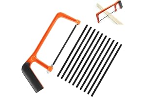 Junior minimetallsåg med 10 blad och minimetallsågar för trä, stål, PVC, rör