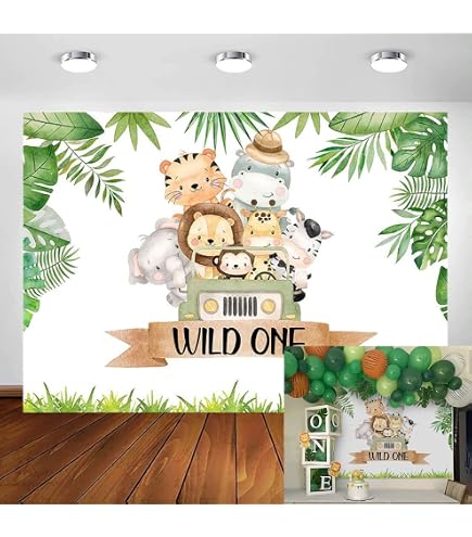 Toile De Fond Dinosaure 1.5x1m - Thème Forêt Préhistorique, Pour Anniversaire Enfant, Baby Shower