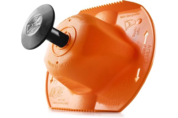 Porte-fruits Sécurité Börner (Orange) • Protège-Doigts pour tous les Mandolines et Coupe-légumes Börner • Porte-Fruits • Garde de Main pour Trancher et Râper en Toute Sécurité