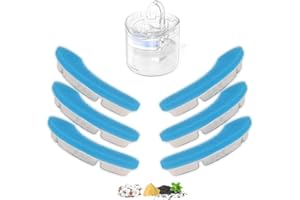 Wymienny filtr do fontanny dla kota, ulepszony filtr fontanny dla kota, w kształcie łuku, bezpieczne, zmywalne, do fontanny dla zwierząt z 4 systemami filtracji, do fontanny dla kota HAPUP Kitty,