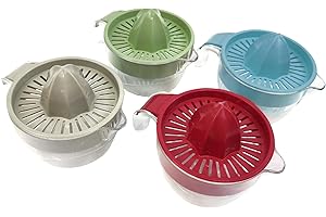 ECOPLAST S.R.L. Ecoplast | Spremiagrumi Manuale in Plastica con Vaschetta da 0,6 Litri, Colore Ghiaccio, Made in Italy