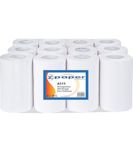 6 Rotoli Asciugamani Di Carta BLU - Pura Cellulosa 2 Veli Per Dispenser, Uffici E Casa - Foto 10