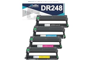 LCL DR248CL DR248 Drum Unit Compatibile per Brother Tamburo DR-248CL Drum per DCP-L3515CDW DCP-L3520CDW DCP-L3555CDW,DCP-L3560CD HL-L3220CW HL-L3240CDW HL-L8230CDW MFC-L3740CDW MFC-L8340CDW(4Pack,Per KCMY