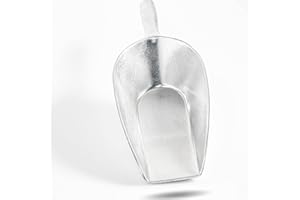 ‎GASTRONETTE Gastronette Schaufel Schippe Grosse Mehlschaufel Sackschaufel Futterschaufel Sack Schüppe für Futter Mehl Zucker Teeschaufel Schütte aus Metall Aluminium Alu Guss Tierfutter Nicht rostend 1200 ml
