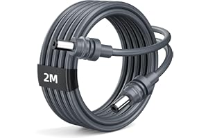 daboot Starlink mini DC till DC strömkabel 16 AWG ersättning vattentät utomhus laddningskabel för Starlink mini parabolantenn (5 m/16,4 fot)