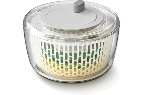 Joseph Joseph Multi-Prep 4-Pièces - Ensemble De Préparation De Salade Multifonction Avec Essoreuse À Salade, Coupe-spirale, Trancheuse Et Rpe, Rangement Compact, Multicolore