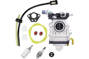 GTGOOG Carburettor for Brush Cutter 52cc 49cc 43cc Includes Complete Accessory Kit Fits a Variety of Lawnmowers, Brushcutters and Chainsaws