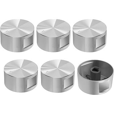 Belling Manopola Originale Per Forno 1000DF, Per Controllo Temperatura, Cappa, Piano Cottura, Colore: Argento/cromato, Confezione Da 1, 2, 3, 4, 5 O 6 Manopole, 444445412, 444445413 Pack Quantity: 3 - Foto 4