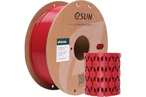 eSUN PLA Filament 1.75mm, Modified Filament for PLA 3D Printer, Dimensional Accuracy +/- 0.02mm, 1kg Spool (2.2Lbs) 3D Printing Filament for 3D Printers (H-Fire Red)