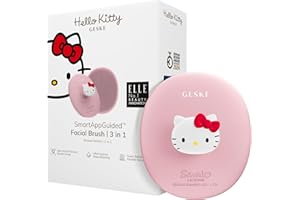 GESKE x Hello Kitty | Cepillo facial SmartAppGuided™ | 3 en 1 | Cepillo de limpieza facial | cepillo de limpieza | Cepillo facial de silicona | cuidado de la piel | Limpiador Facial
