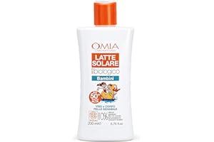 OMIA Bio-Sonnenmilch für Kinder, Gesicht, Körper, LSF50+, hoher Schutz, 200 ml