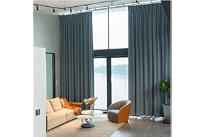 ‎SIUNWDIY Siunwdiy 2 Stücke Dunkelgrün vorhänge Blickdicht Verdunklungsvorhang mit Kräuselband Energiespar & Wärmeisolierend einfarbig Gardinen Schal für Schlafzimmer Kinderzimmer Wohnzimmer,Cyan,137x220cm