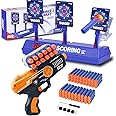 Shooting Targets with Toy Gun,Electronic Digital Target for Nerf Guns,Outdoor & Indoor Cool Toy,Birthday Halloween Xmas Gifts toys for 6, 7, 8, 9, 10+ Years Old Boys kids
