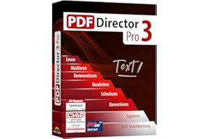 PDF Director 3 PRO - 3 PCs - inkl. OCR 3.0 Modul PDFs bearbeiten, erstellen, konvertieren, schützen, signieren für Win 11, 10,8.1, 7