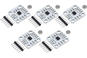 TECNOIOT 5 uds AS5600 codificador magnético módulo de Sensor de medición de ángulo de inducción magnética