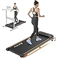 LET'S PLAY Walking Pad for Home, 4HP Peak DC Motor Treadmill with 6% Manual Incline, 110kg User Weight, Remote Control, LED Display | Sleek Jogging Pad with Widest Running Surface (SWPAD) Black