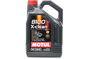 Motul 102051 | Motul 8100 X-clean 100% syntetiskt smörjmedel för bensin och dieselfordon
