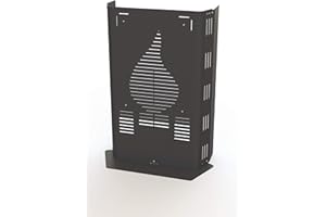 GIANSANTI PROTEZIONE STUFA CON DOPPIO PANNELLO PER LA MASSIMA SICUREZZA DEI BAMBINI CONTRO LE USTIONI (NERO ANTRACITE + BASE + KIT)