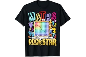 MATHS FANCY DRESS IDEAS & NUMBER OUTFITS FOR KIDS Maths Day Costume Idea For Kids & Numbers Maths Rockstar T-Shirt