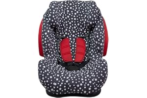 JYOKO KIDS Rivestimento per seggiolino auto in cotone compatibile con BeCool Thunder, Foppapedretti, BQ-06 (Winter Sky)