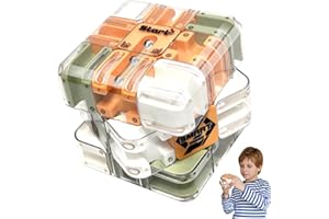 Audasi Cube Labyrinthe Jouet Puzzle, Cubes à Billes Jouet Labyrinthe Puzzle Jouets Jeu Interactif Casse Tête 3D Jouets Éducatifs Labyrinthes 3D pour Enfant Focus et Formation en Logique