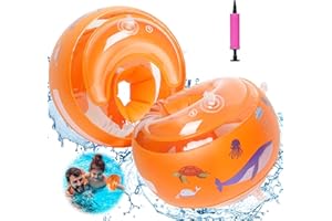 Puddry Manguitos Piscina Niño, Manguitos Bebe 1-6 Años para Niños y Niñas, Manguitos Bebe con Tres Airbags Independientes, Flotador Bebe, Manguitos de Natación Principiantes, Peso Recomendado 6-18 Kg