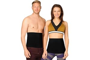 BeFit24 Faja Térmica Lumbar Hombre Mujer, Calentador Lumbar de Lana Merino para Riñones Espalda Baja Comodidad Soporte Transpirable Ajustable