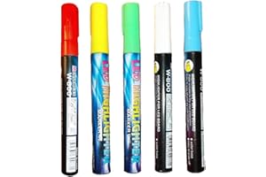 Veesper 5pcs stylos de marqueur des Abeilles Queen, Clignotant de marquage par Abeille Multipurpose effaçable pour l'apiculture, la Gestion la Ruche, la Maison, l'école et la Ferme Utilisation