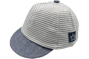 Willheoy Cappello con Visiera Neonati Bambino Estivo Cappellini da Baseball Cotone Berretto Protezione Solare Regolabile