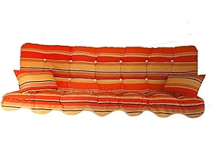 Adlatus-Kühnemuth Polsterauflage Gartenstuhlauflage Modell 850 (180x50 Hollywoodschaukelauflage)