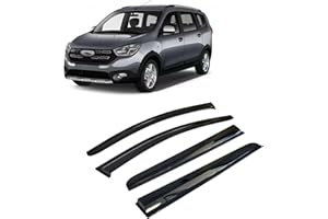 CarJoy Deflectores de viento, deflectores de aire, deflectores de lluvia, deflectores de lluvia para ventanas laterales, compatibles con Dacia Lodgy 2012-2022, 4 unidades