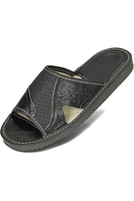 Pantofole Casa Uomo Pantofole In Vera Pelle Per Uomo, Comode Ed