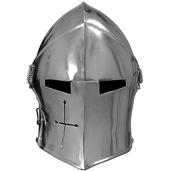 Knights Larp casque médiéval croisé armure casque européen templier bascinet casque italien Larp Combat Roleplay costume Knights Larp casque médiéval croisé armure casque européen templier bascinet casque italien Larp Combat Roleplay costume