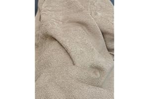 Tissus et Nappes Westeel - Tissu Micro Éponge Bambou Doudou Oeko-Tex® - par 50cm - 305g/m² Largeur 155cm (Taupe)