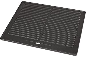GFTIME 41,5 x 31 cm - Plaque réversible en fonte pour Taino PRO/RED série 4 et 6 - Plaque de cuisson universelle pour Burnhard Fred/Big Fred - Accessoire pour barbecue à gaz Tepro 3661