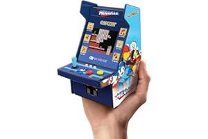 My Arcade Mega Man Mini Arcade Machine - Micro Player Pro Table Top Arcade, przenośna gra ręczna, konsola do gier retro, mini automaty do gier retro dla dzieci i dorosłych
