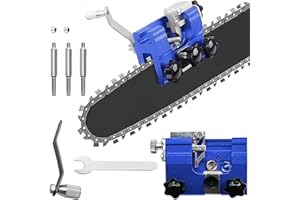 shallyong Ostrzałka do piły łańcuchowej, ręczna ostrzałka do pił łańcuchowych, przenośna ostrzałka do pił łańcuchowych, ze stopu aluminium, ostrzenie piły łańcuchowej